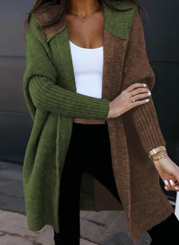 Image of Astylish Women 2026 Fall Clothes Outfits Hooded Knit Cardigan Sweaters
