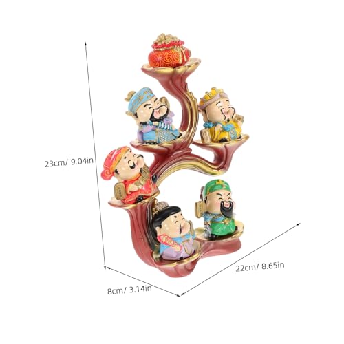 Ornement chinois de table à offrir comme cadeau traditionnel de prospérité - 3