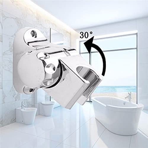 Soporte de soporte, Abrazadera deslizante for cabezal de riel de ducha, Soporte de cabezal de ducha ajustable Soporte de cabezal de ducha de baño de rotación universal Soporte montado en la pared Herr