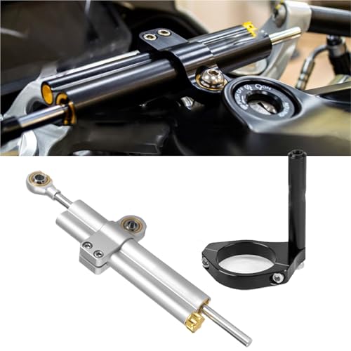 Amortisseur de direction Aprilia RS457 2024-2025 kit support de fixation argent