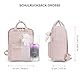 TIAASTAP Kawaii Rucksack Schule für Teenager Mädchen, Aesthetic School Bag Cute Backpack Wasserdicht Schulrucksack Mädchen Schultasche 14 Zoll Laptop Rucksack Kinderrucksack Schulranzen