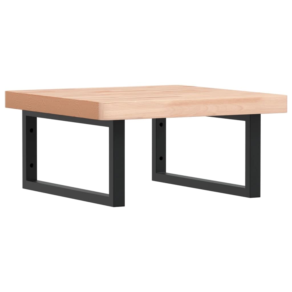 Mensola da parete per lavabo, 50 x 50 cm, in legno massello di