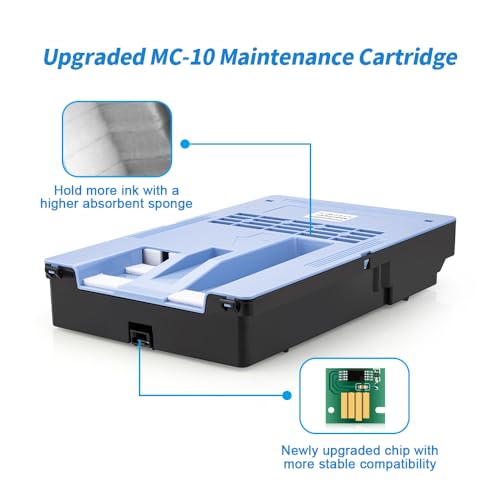 Image of MC-10 Maintenance Cartridge Compatible with Canon Imageprograf IPF650 655 670 680 685 750 755 760 765 770 780 785 830 840 850, Upgraded 1320B014 Waste Collection Cartridge Replacement