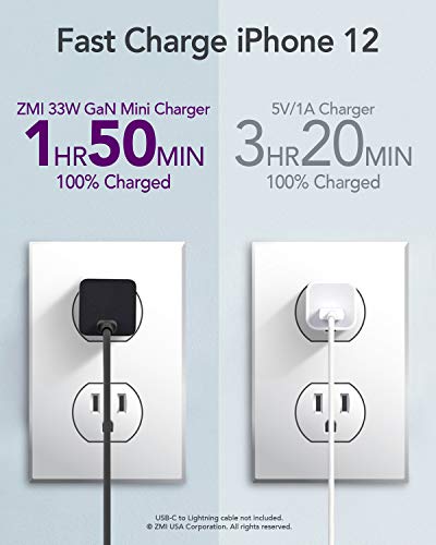 Zmi Zpower Turbo Cube Pps 33W Gan Ultra Compact Usb Type C (Usb C) Pd 3.0 Power Adapter Compatible W/Iphone Ipad Android Requiring 30W/20W Or Less Power thumb #3