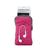 PT Universal Multipurpose Case Pouch Nylon Sporty Smartphone Holster Belt Clip Waist Bag for iPhone