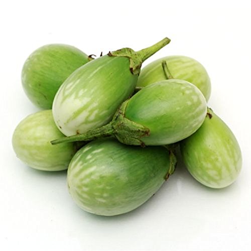 Seedbasket Native/Non-GMO Pack of 3 Brinjals Seeds (Green, Black Round, Purple long) for Home and terrace Gardening and farming- 4