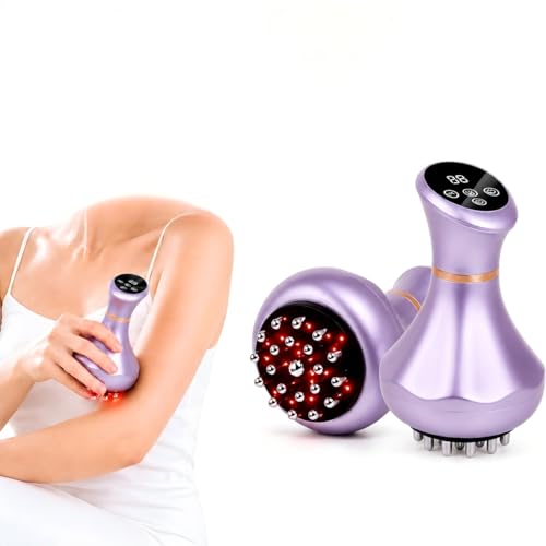 Image of 4-in-1 Lymphatic Drainage Massager - Anti Cellulite Massage Tool with Heating /Vibration /Red Light /Microcurrent,Body Sculpting Machine for Legs /Belly /Back /Hips /Reduce Stretch Marks & Cellulite
