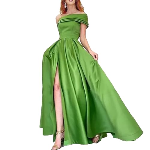 Robe de cocktail en satin fendu idéale pour vos soirées et fêtes d'été