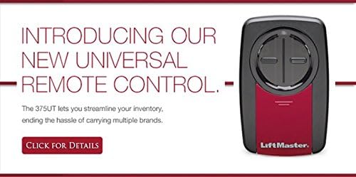 Liftmaster/Chamberlain 375Ut, Black & Red