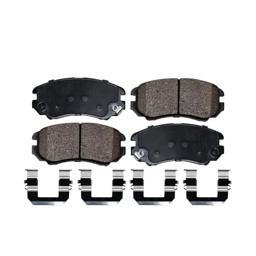 Image of Detroit Axle - Front Rear Brake Pads for Hyundai Elantra Sonata Tucson Kia Optima Sportage Magentis, Ceramic Brake Pads with Hardware Replacement