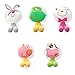 Produktbild Ouinne 5 Stück Zahnbürstenhalter Kinder, Wand Tiere Cartoon Halter mit Saugnapf für Zahnbürsten Halterung Wandhalterung