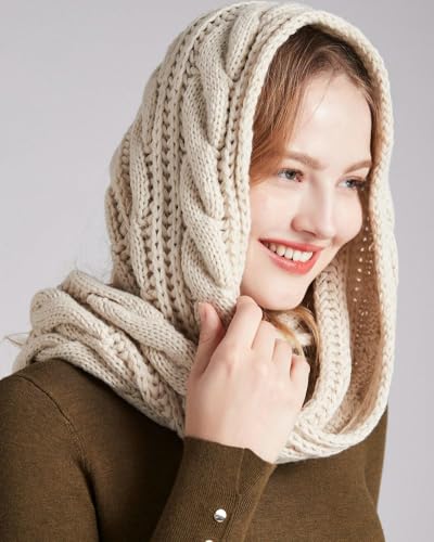 Winter Warm Scarves for Women Thick Ribbed Knit Infinity Circle Loop Scarf Cozy Soft Cold Weather Wrap Women’s Gift2