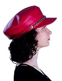 Mumcu's Leather Women's Visor Beret Newsboy Bakerboy Fisherman Style Fiddler Cabbie Cap Captain Sail