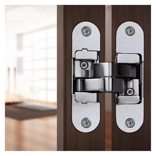 Charnière de porte invisible pliante réglable 3D en bois modèle gauche L