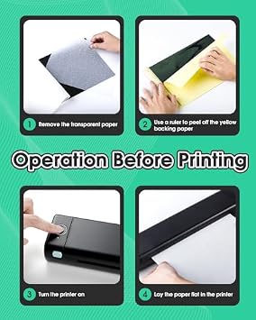 Phomemo M08F Wireless Tattoo Transfer Stencil Printer with 45 pcs Free Transfer Paper Tattoo Transfer Paper - Tattoo Printer Kit for Tattoo Artists & Tattoo Beginners