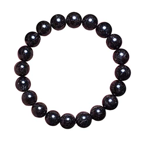 Bracelet quartz rutilé noir 9.8mm idéal au quotidien pour harmoniser vos énergies et vos tenues