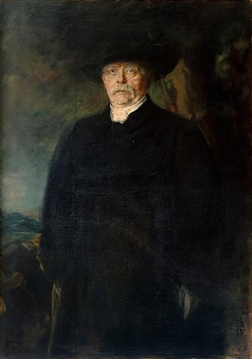 Pintura sobre lienzo de Otto Von Bismarck para decoración de salón, cuadro de 60x90cm