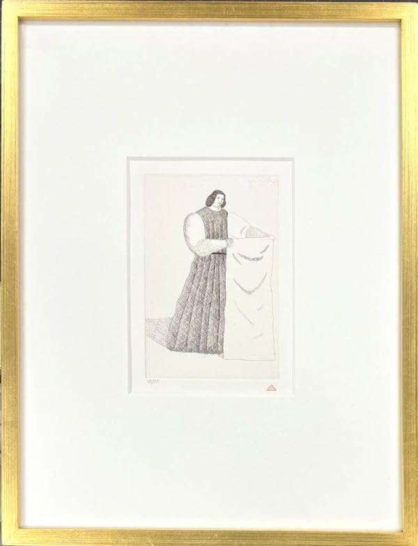 Amazon.co.jp: FCP 真作保証 有元利夫 限定銅版画15.6x10cm 「雲の誕生