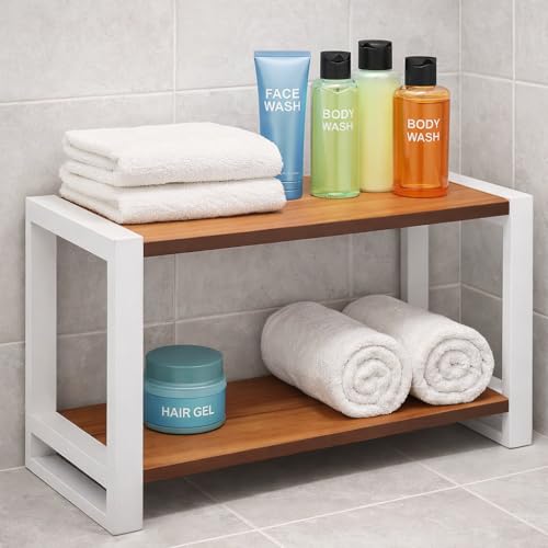 Image of counter top Spice Rack Organizer 3 piece Pack, Spice Seasoning Rack Shelf Holder Organizer Storage for Kitchen Cabinet Pantry (Modern) (kitchen counter) (large)