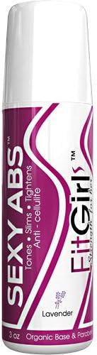 FitGirl sexy Abs, Lavender, 3 ounces , ORGANIC BASE, All Natural Slimming Cream, Incinerates Fat, Reduces Cellulite