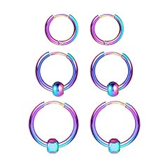 F: Colour (Diameter 10mm/12mm/14mm),3 Pairs