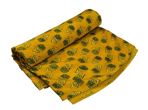Image of Ethnics of Kutch Womens's Ajrakh Modal Silk Natural Dye Hand Block Print Unstitched Kurta Fabric