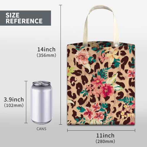 Image of Cute Car Trash Can, Hanging Car Organizer, Vintage Foral Leopard