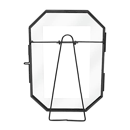 Cadre photo flottant octogonal en laiton pour sublimer votre table
