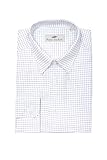 remo sartori - camicia uomo slim cotone a quadri, vestibilità aderente, stiro facile, made in italy (blu, xl)