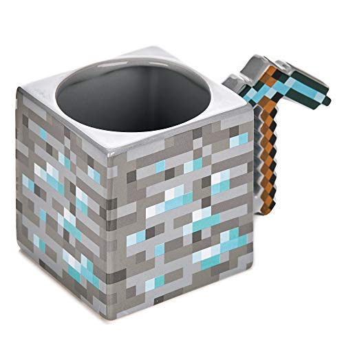 Paladone PP6589MCF Minecraft Pickaxe Mug-Oversized Coffee Cup 550ml, Ceramic, 18.5 Ounces Main Image Paladone PP6589MCF Minecraft Pickaxe Mug-Oversized Coffee Cup 550ml, Ceramic, 18.5 Ounces Main Image