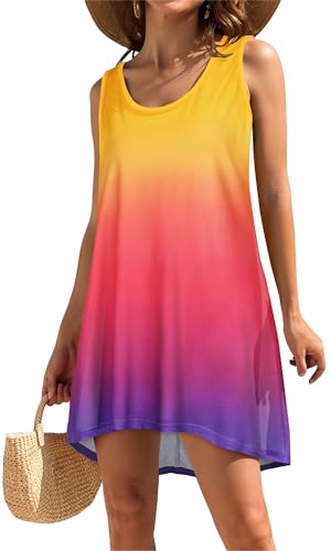 Image of Swimsuit Coverup for Women Bikini Sleeveless Beach Bathing Suit Cover Up