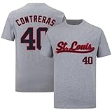 Willson Contreras Shirt T-Shirt Jersey Baseball No Brand/Logos 100% Cotton for Gray Mens/Womens/Kids