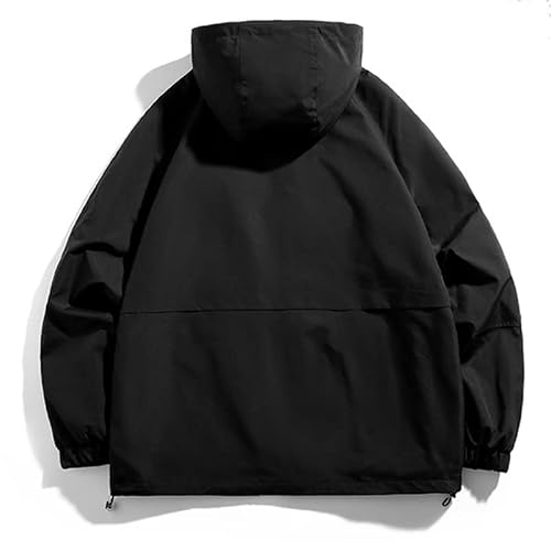 Baimore Men's Waterproof Raincoat Running Jacket Full Zipper Outdoor Foldable Lightweight Hooded Coat #TOP5