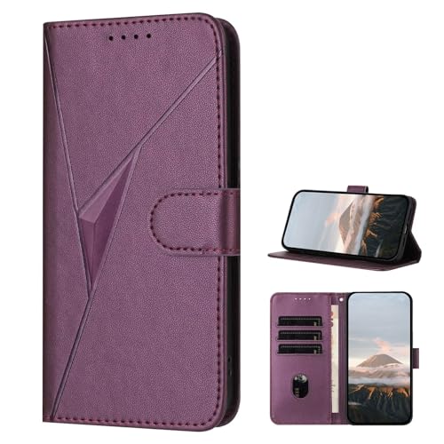 TIANYUE Funda para Sony Xperia 10 Vi 2024, Moda Carcasa Libro Flip Wallet Case, Premium Cuero PU Funda con Soporte Plegable Ranuras para Tarjetas Case para Sony Xperia 10 Vi 2024-Violeta Oscuro