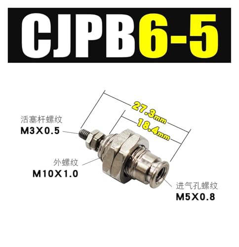 Vérin pneumatique CJPB10-10D pour intégration en espace restreint - 3