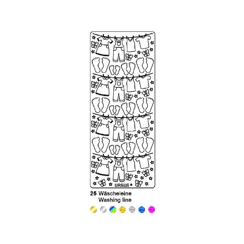5 x Ludwig Bähr Hologramm-Kreativsticker 10x23cm Motiv 25 VE=1 Stück b