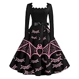 【Robe Festin Envoûtante】Robe cosplay femme manches longues. Transformez le banquet en scène magique, l'imprimé électrise l'atmosphère festive.