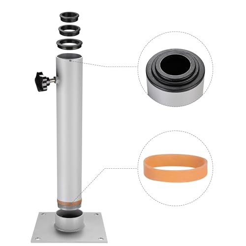 Yeshom Flagpole Base Dock Deck Mount Windsock Base Umbrella Stand Yard Outdoor
