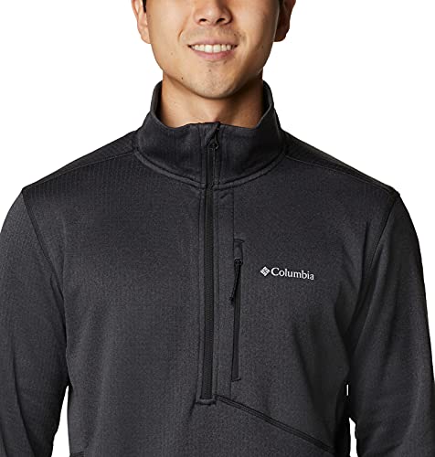 Columbia Men's Park View Fleece Half Zip, Black Heather, Medium4