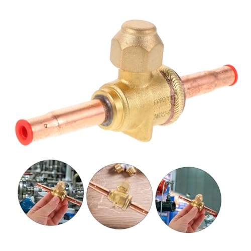 Válvula de bola de acero inoxidable dorada para carga de CA ABOOFAN 8