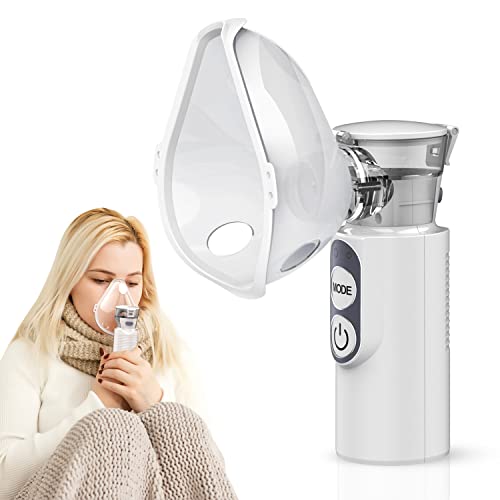 Portable Nebulizer Machine for Adults & Kids, Ultrasonic Mesh Nebulizer, Small Nebulizer for Breathing Problems, Exquisite Design, Used at Outdoor, Home, Office