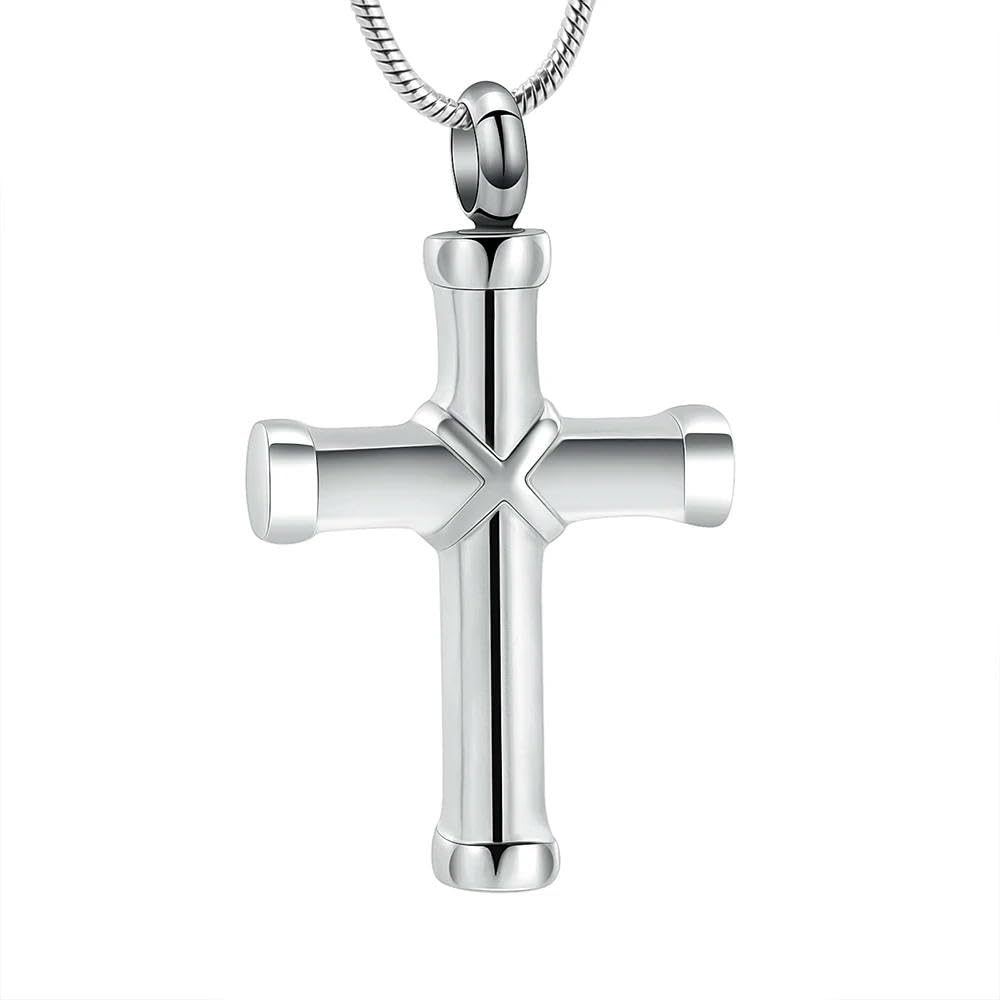 Croix de bijoux de croix pendentif étanche pour cendres de crémation