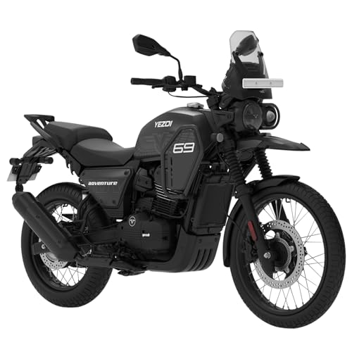 Image of YEZDI Adventure Disc Bike Tornado Black Spoke Wheels Booking for Ex-Showroom Price
