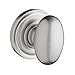 Baldwin FD.ELL.TRR Ellipse Dummy Knobset with Traditional Round Rose, Satin Nickel