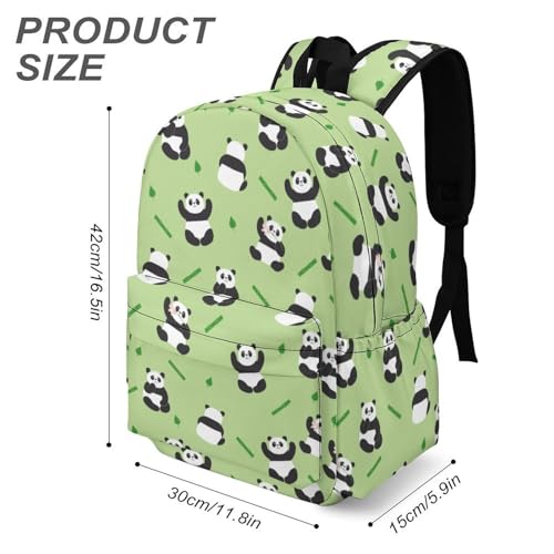 Pandas Backpack 17 Inch Cartoon Pandas Backpack Large Capacity Daily Commuter3