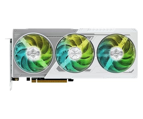 Image of ASRock Radeon RX 9060 XT Steel Legend 8GB GDDR6 OC Graphics Card | 3320 MHz Boost | Triple Fan | 0dB Cooling | Metal Backplate | PCIe 5.0 | DisplayPort 2.1a, HDMI 2.1b