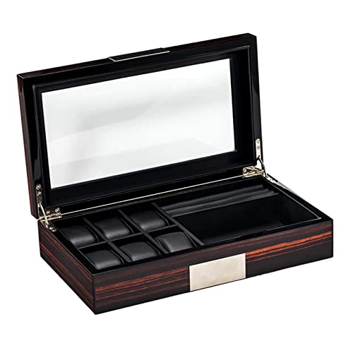 Boîte de montre en bois 6 boîtes de stockage rangement bijoux de valeur
