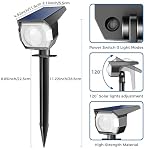 Solar Spot Lights Outdoor Color Changing, Halloween RGB Spotlights - Image 6