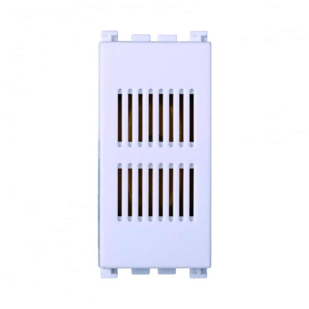 10x Suoneria, campanello, Moduli bianchi, Compatibile Con Vimar Arke', frutti, interruttori, pulsanti, deviatori, dimmer, sensori, PIR, buzzer, Per Placche originali e compatibili