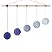 Handmade Montessori mbolies 4set Octahedron mbolie Munari Mobile Gobbi Mobile Dancers Mobile Help Shape and Color Recognition(4 Mobiles with Blue Gobbi)